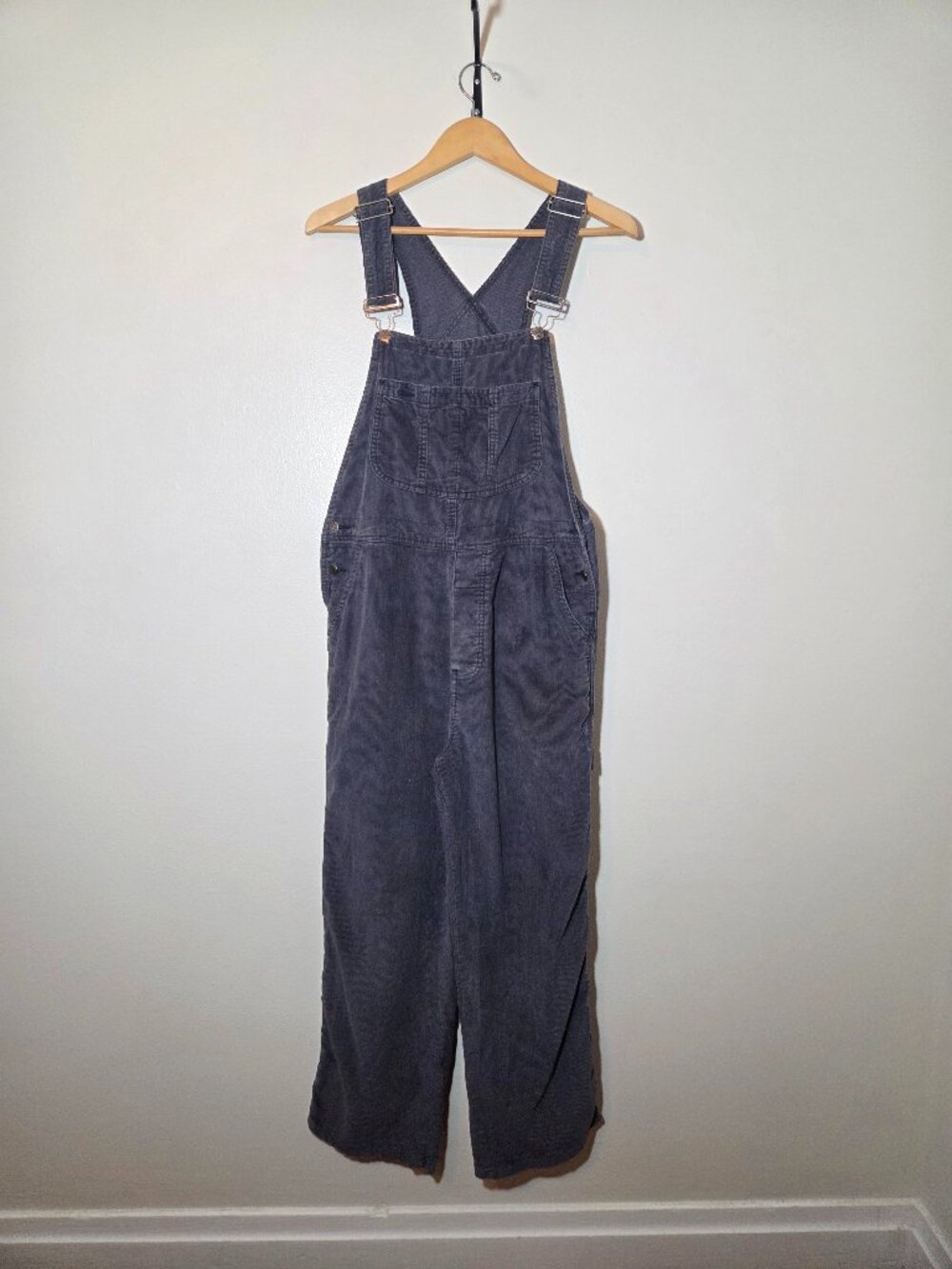 Vintage Abercrombie and Fitch Grey Corduroy Overalls